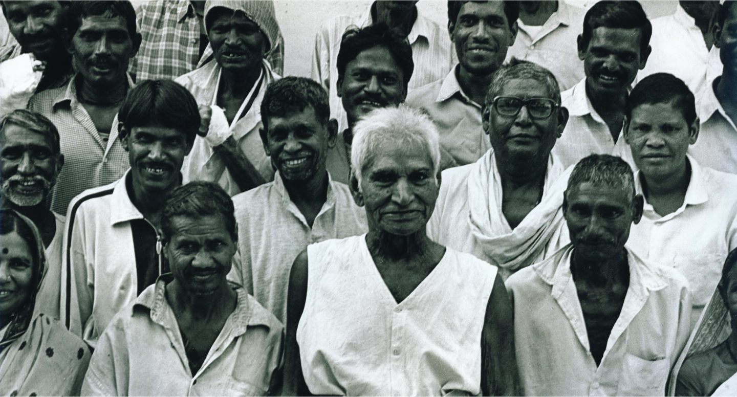 Baba with people